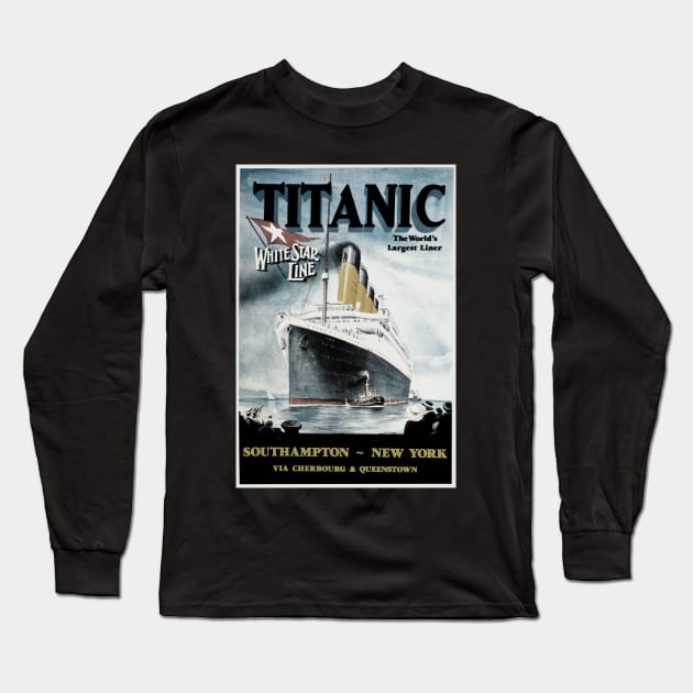 Titanic Long Sleeve T-Shirt by valentinahramov